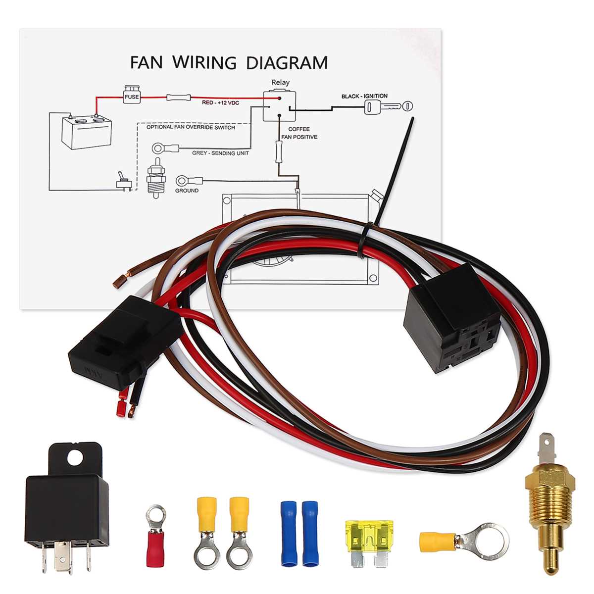 wiring electric fan relay diagram