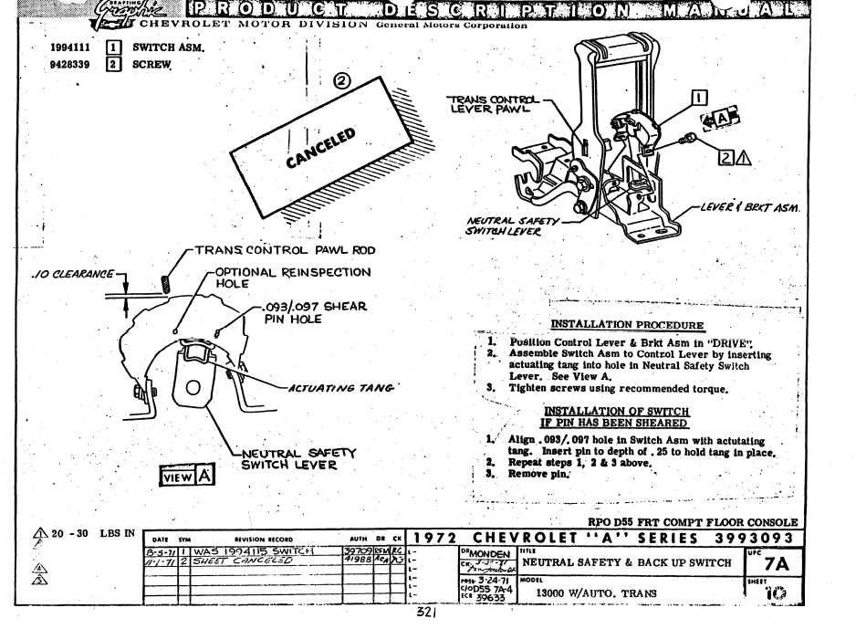 chevy neutral safety switch wiring diagram