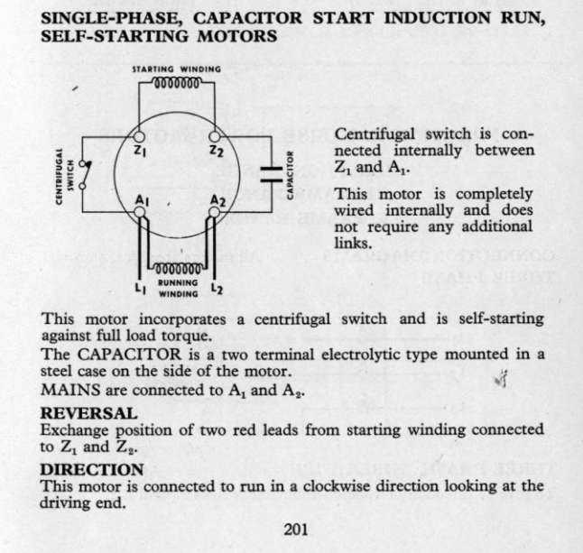 single phase motor wiring diagram with capacitor start capacitor run