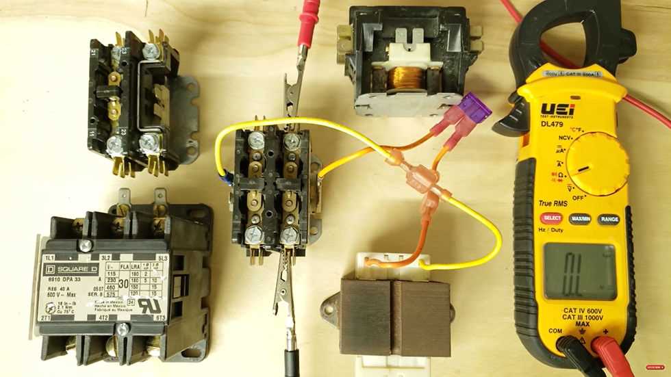 2 pole ac contactor wiring diagram