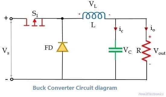dc dc buck boost converter circuit diagram
