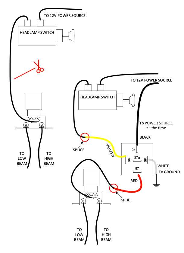 headlamp circuit diagram