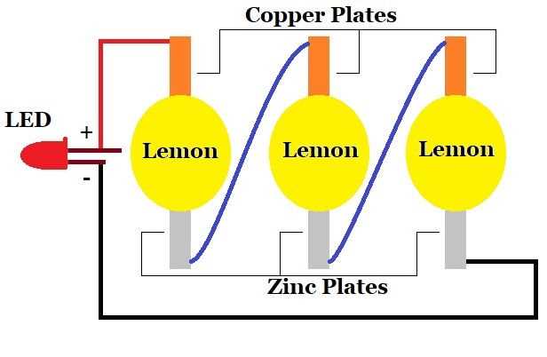coin battery schematic diagram science project
