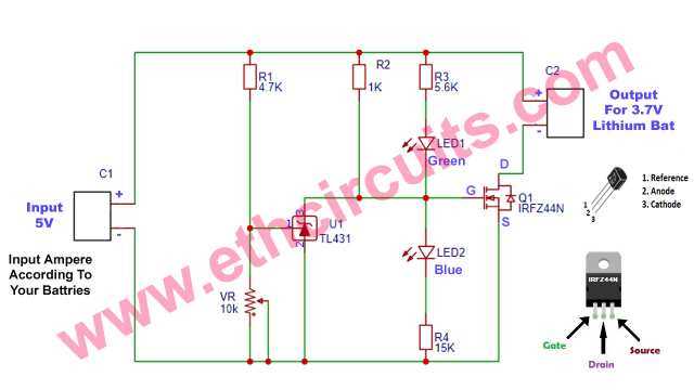 li ion battery circuit diagram