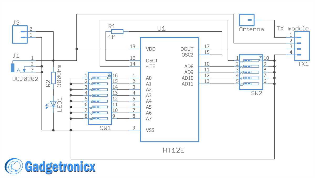 4 channel ir remote control circuit diagram