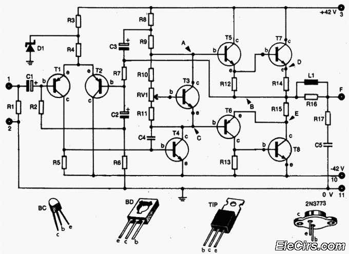 2n3773 amplifier circuit diagram