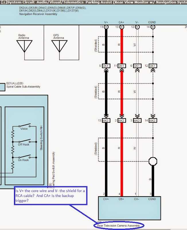 wiring diagram for backup camera