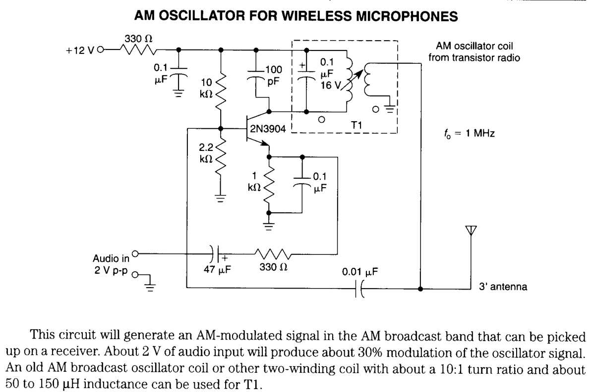 wireless microphone schematic diagram