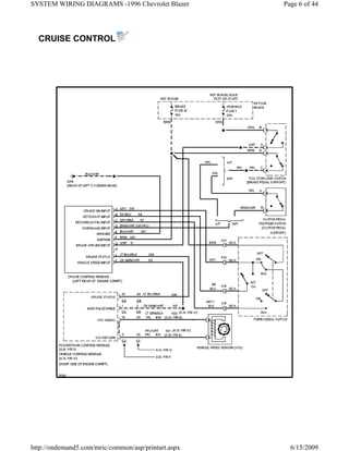 1996 chevy blazer stereo wiring diagram