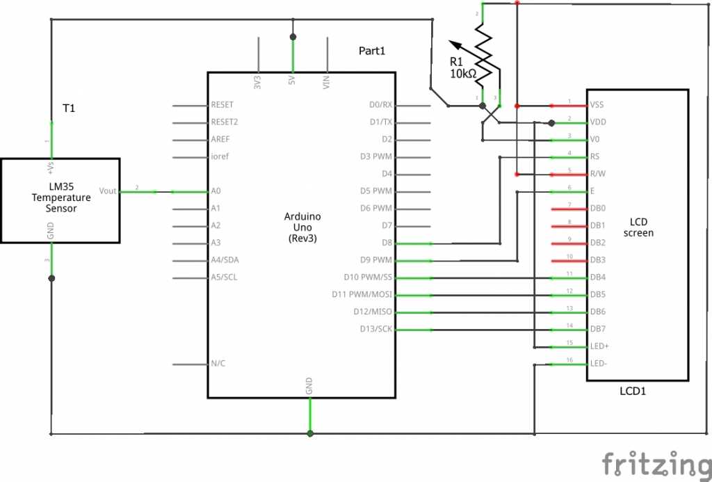 heat sensor circuit diagram