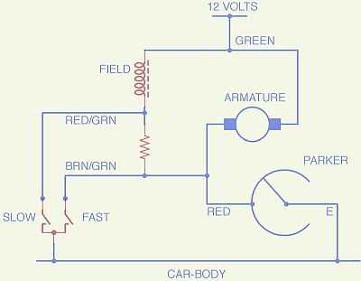 car wiper motor wiring diagram