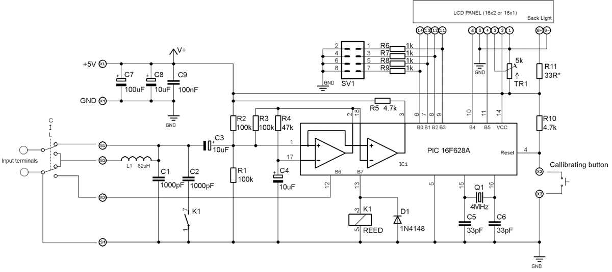 lcr meter circuit diagram