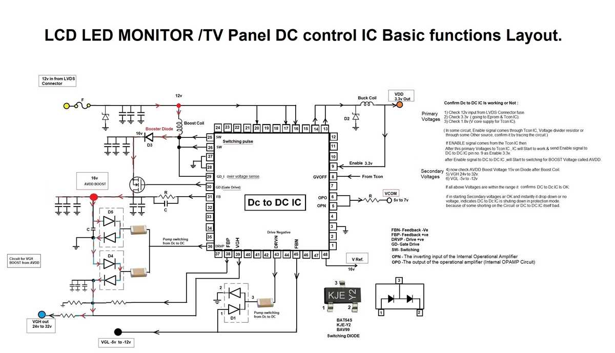 lcd monitor schematic diagram free download