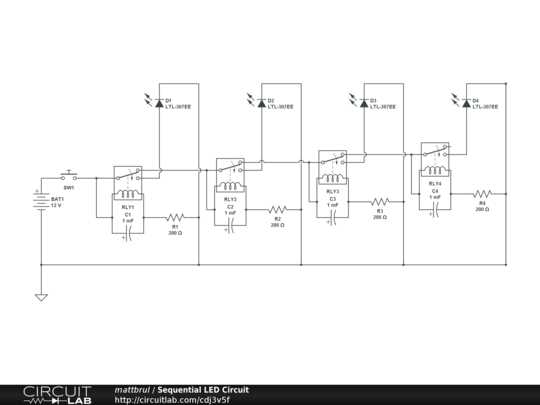 led chain light circuit diagram