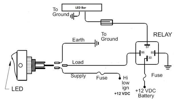led light bar wiring diagram