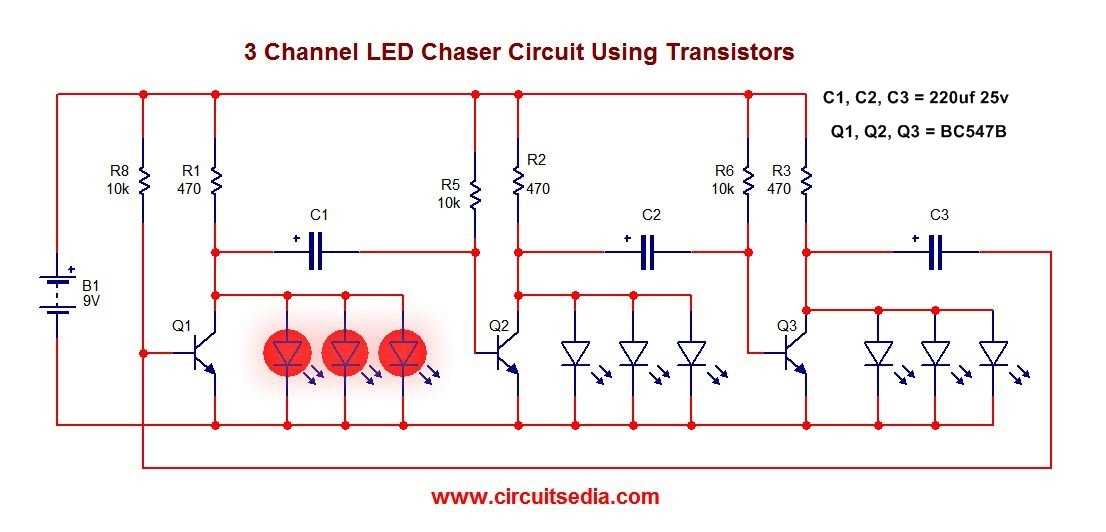 led parallel circuit diagram