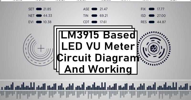led vu meter circuit diagram