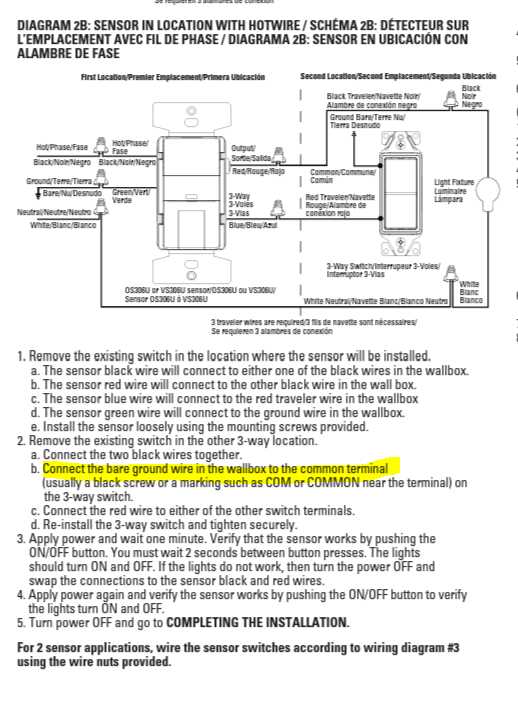 leviton 3 way motion sensor switch wiring diagram