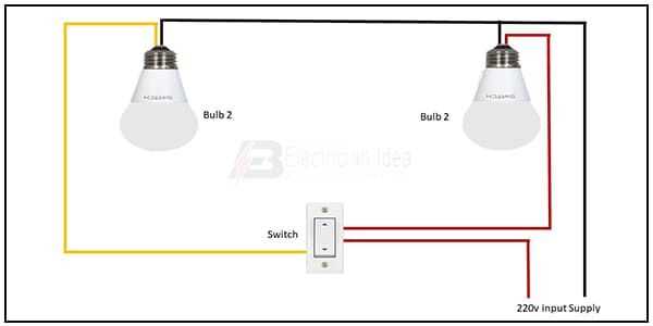 light bulb circuit diagram with switch
