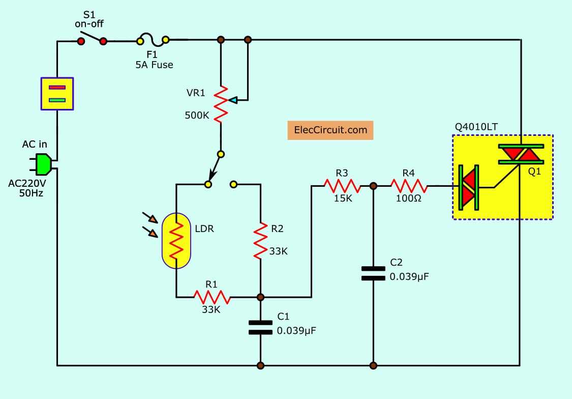 light dimmer circuit diagram