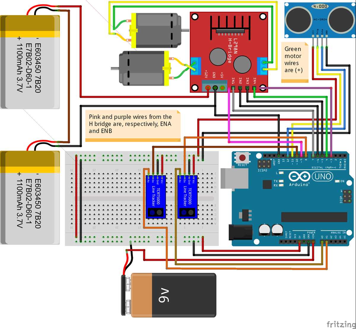 line follower circuit diagram