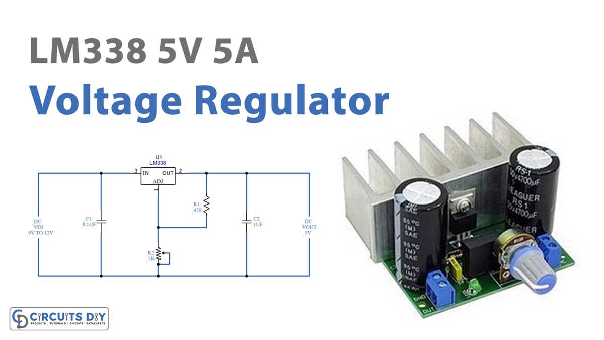 lm338 voltage regulator circuit diagram
