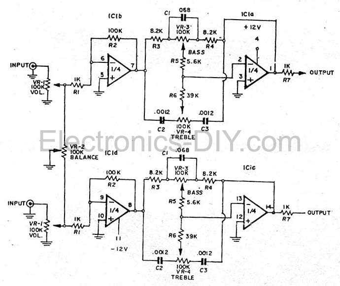 treble booster circuit diagram