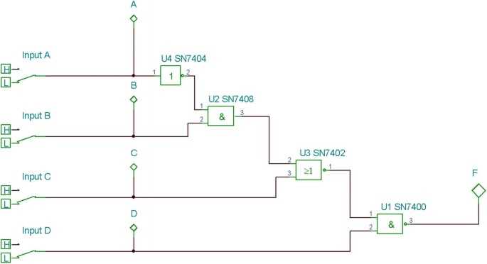 logic circuit diagram for boolean expression