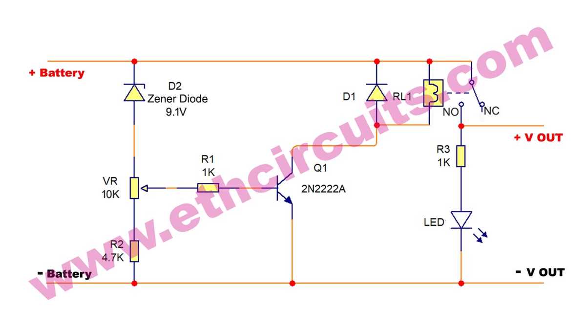 low voltage cutoff circuit diagram
