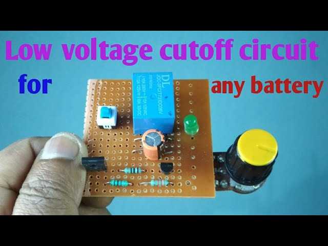 low voltage cutoff circuit diagram