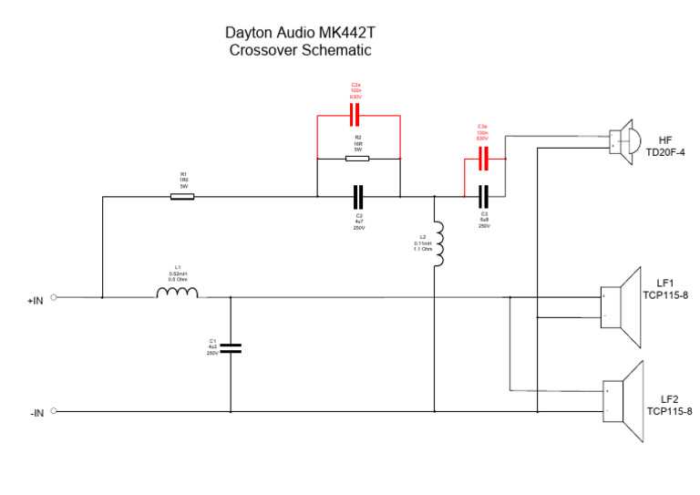 passive crossover schematic diagram
