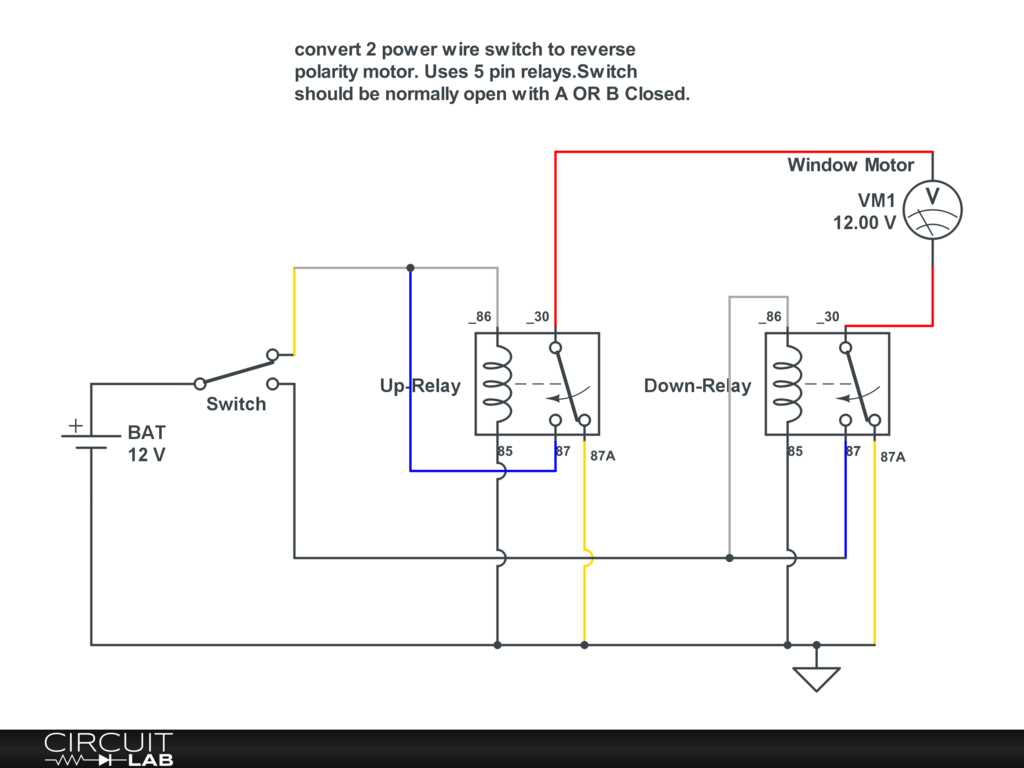 schematic 5 wire motor wiring diagram