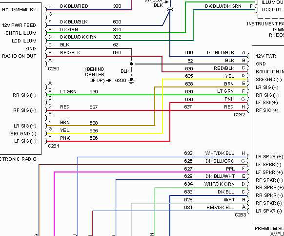 2005 ford ranger stereo wiring diagram