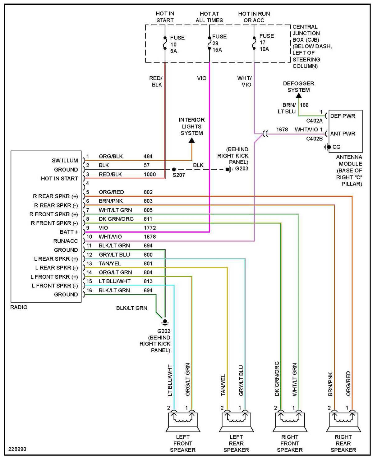 1998 grand marquis radio wiring diagram