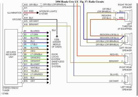 2006 honda civic si radio wiring diagram