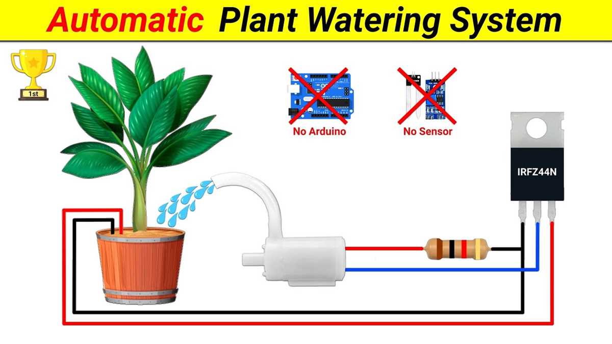 circuit diagram for automatic plant watering system