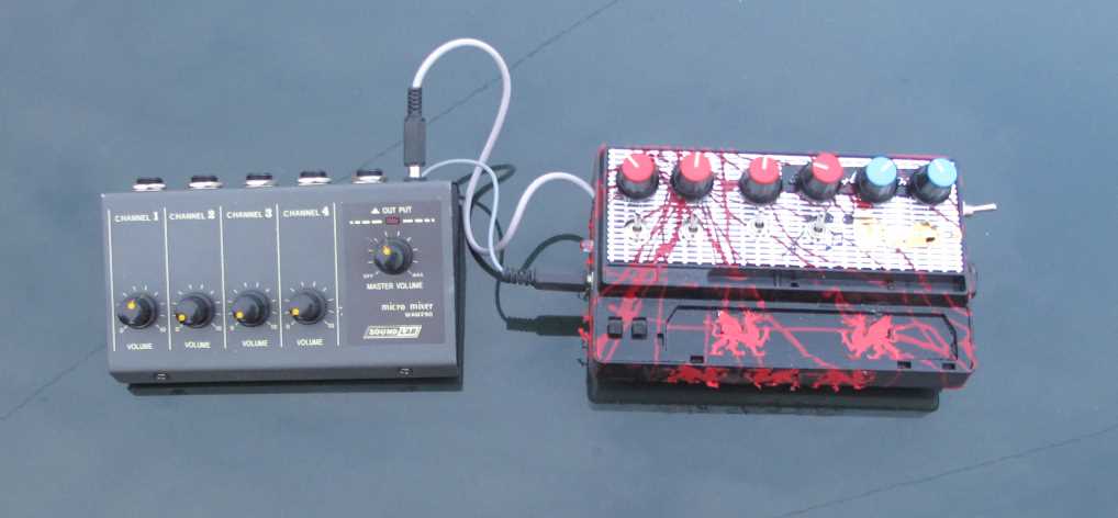 mic mixer with echo schematic diagram