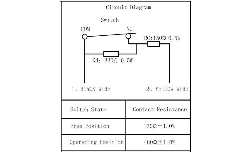 micro switch circuit diagram