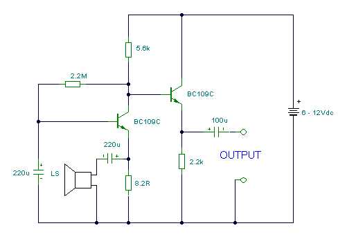 microphone diagram schematic