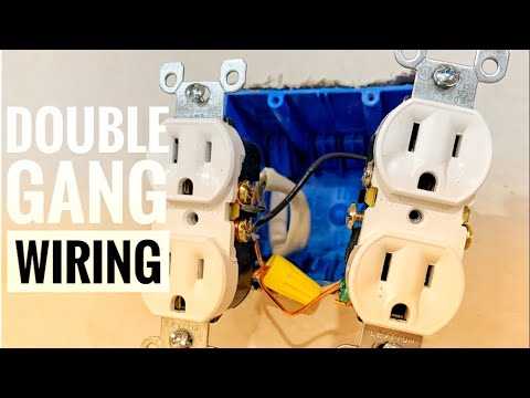 middle of run double outlet wiring diagram