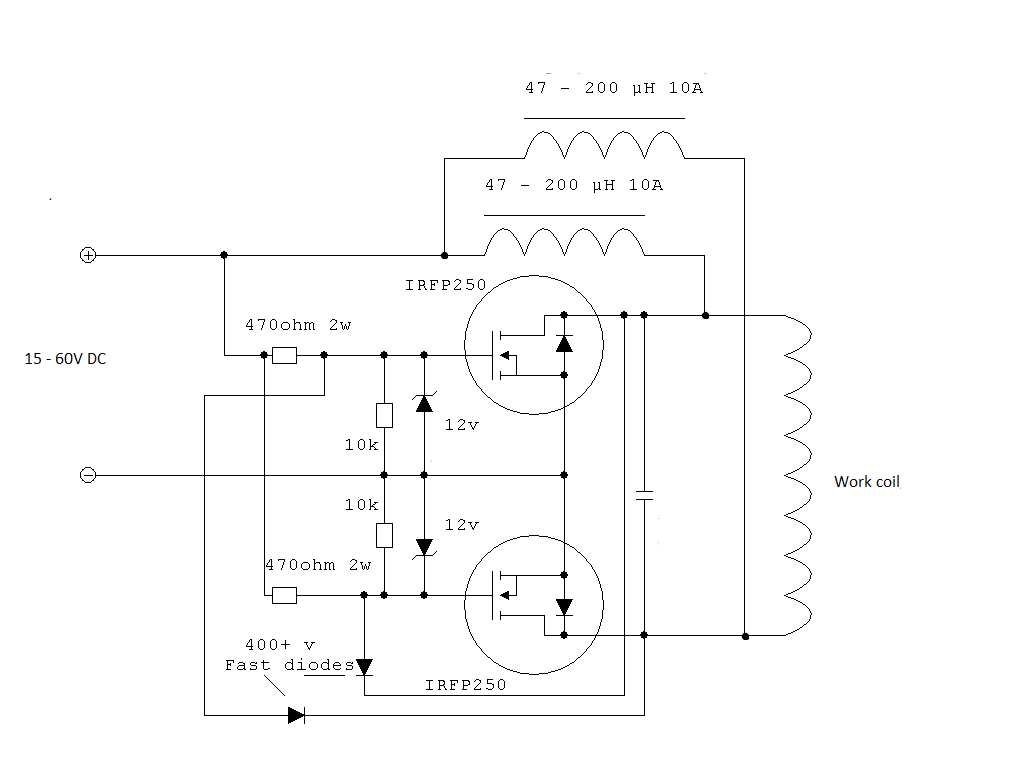 mini induction heater circuit diagram
