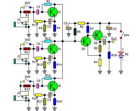 mixer diagram circuit