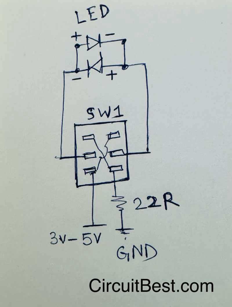 led switch circuit diagram