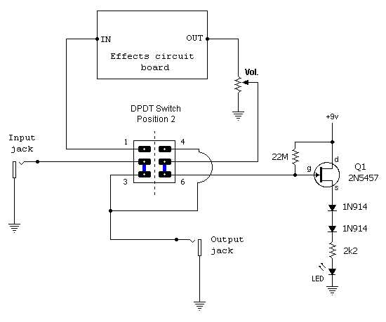 schematic foot pedal switch wiring diagram