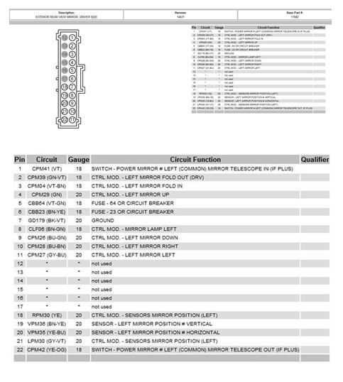 2008 f350 mirror wiring diagram