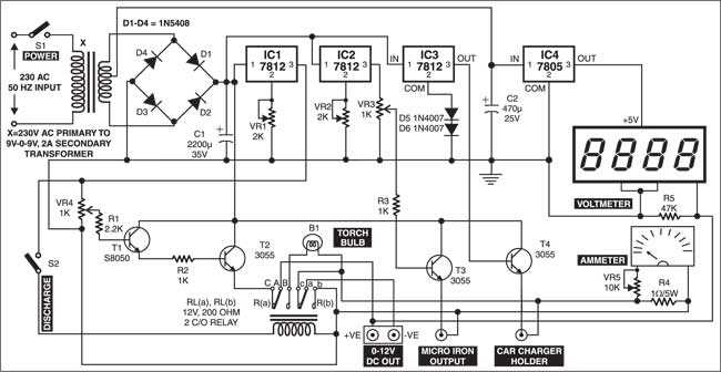 mobile phone circuit diagram