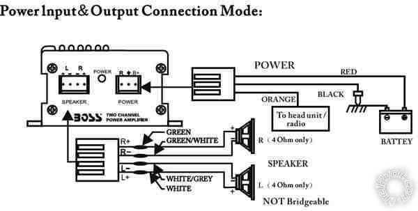 mono amplifier wiring diagram