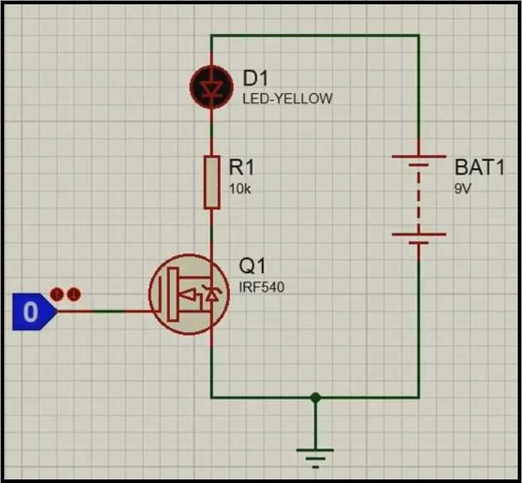 mosfet ac switch circuit diagram
