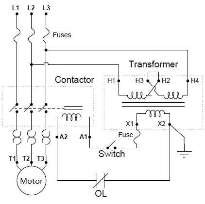 motor control circuit diagram