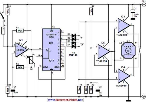 motor in circuit diagram